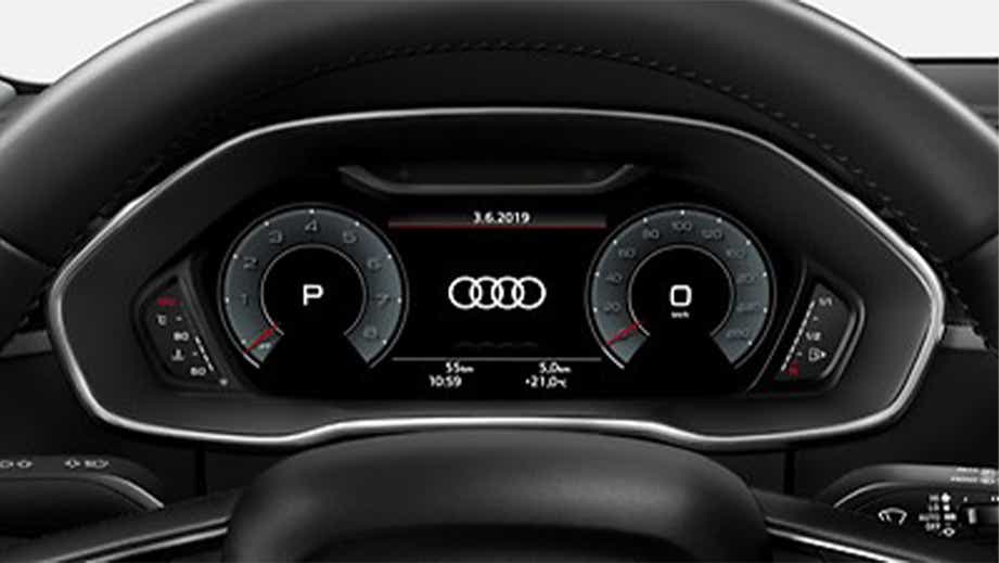 instrument cluster of a Audi Q8 Sportback e-tron