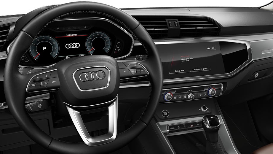 interior dashboard of an Audi Q8 Sportback e-tron