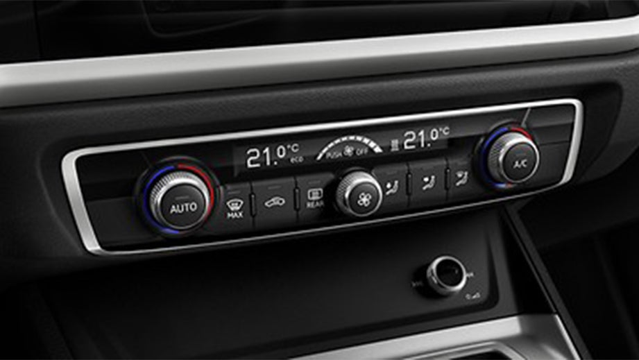 dashboard climate controls of a Audi Q8 Sportback e-tron