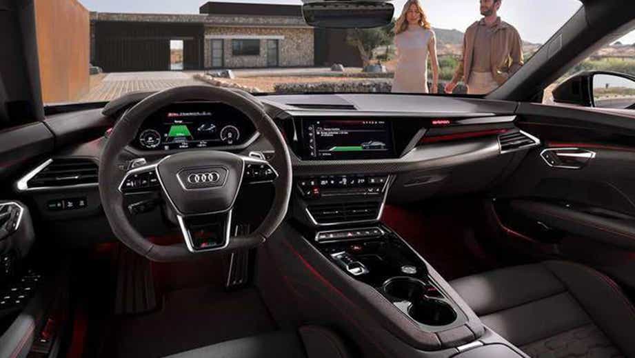 interior dashboard of a Audi RS e-tron GT
