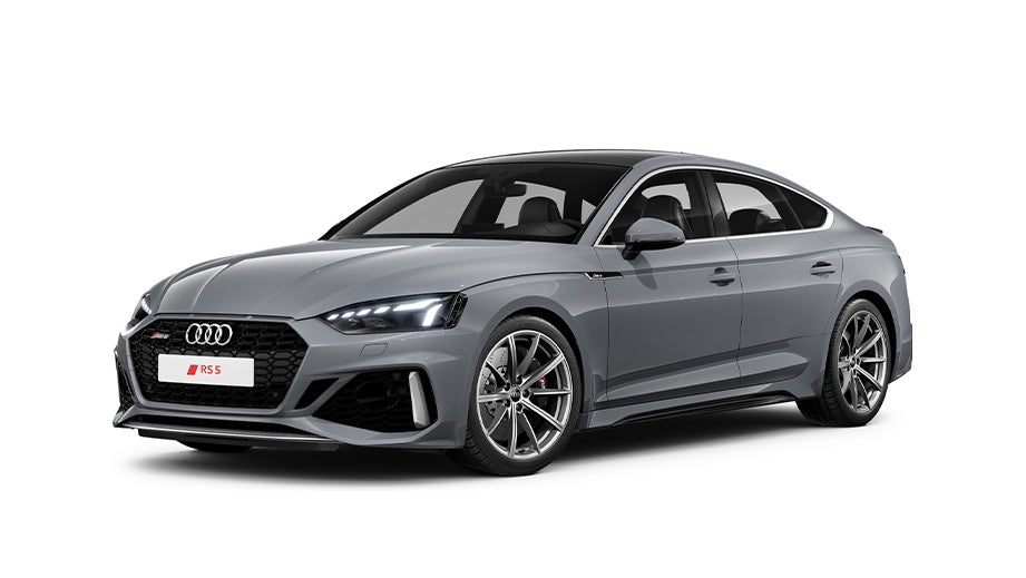 front three-quarter view of a Naldo Grey Audi RS5