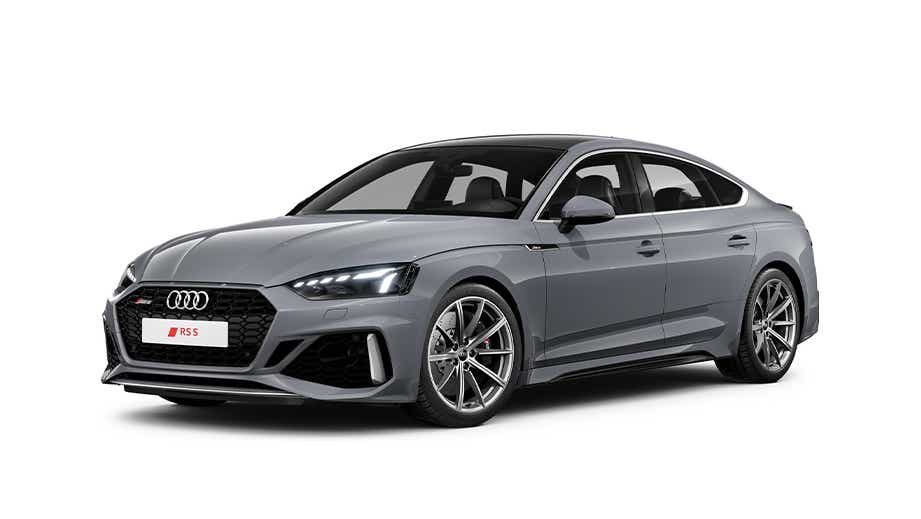 front three-quarter view of a Naldo Grey Audi RS5