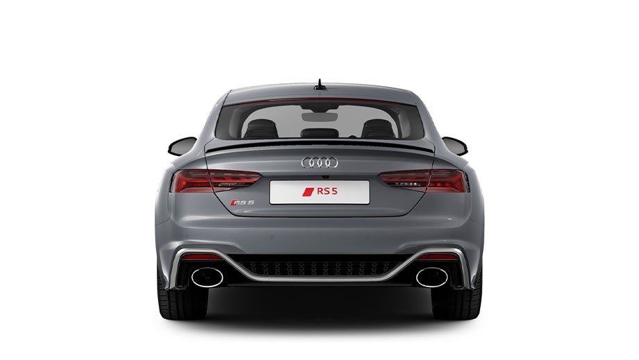 Rear view of a Naldo Grey Audi RS5