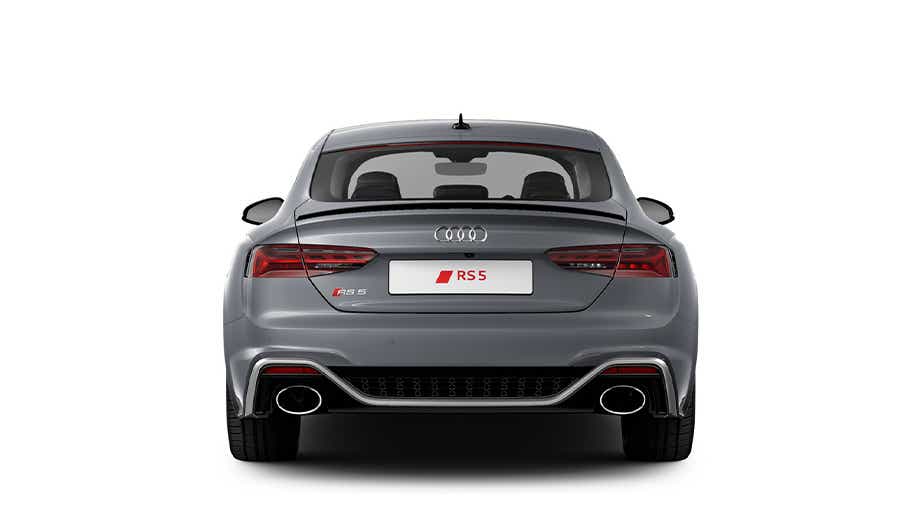 Rear view of a Naldo Grey Audi RS5