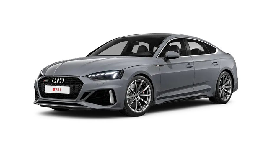 front three-quarter view of a Naldo Grey Audi RS5