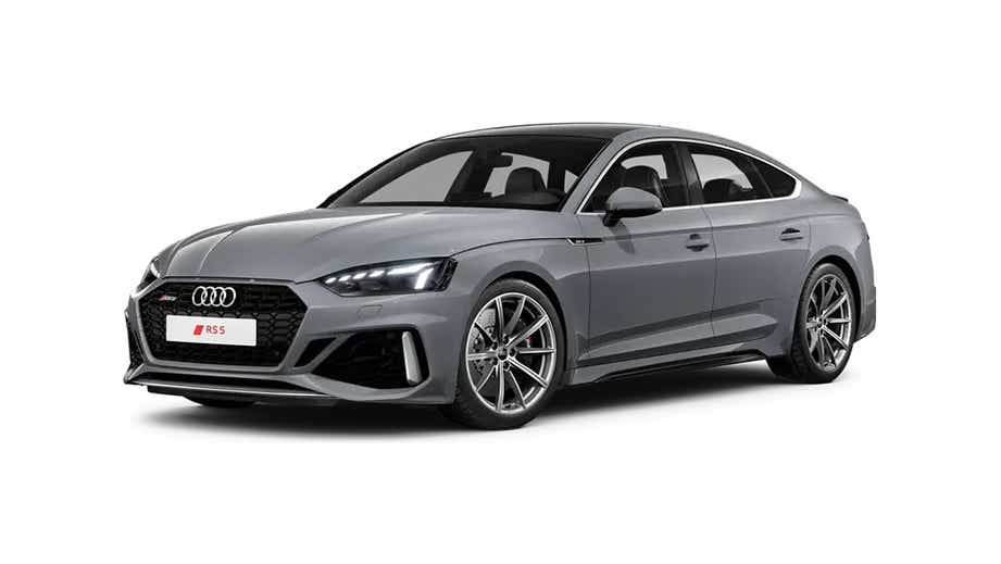 front three-quarter view of a Naldo Grey Audi RS5