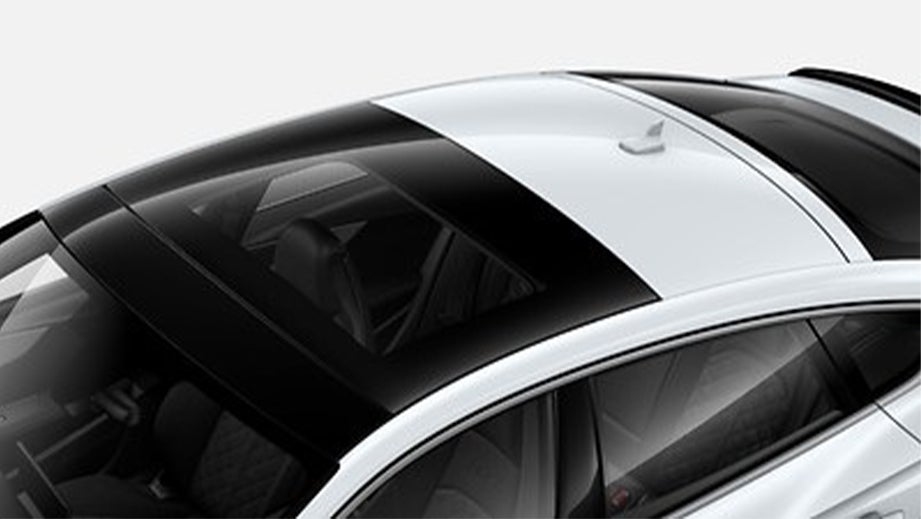 panoramic sunroof view of a Naldo Grey Audi RS5