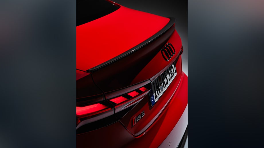 rear view of a Naldo Grey Audi RS5