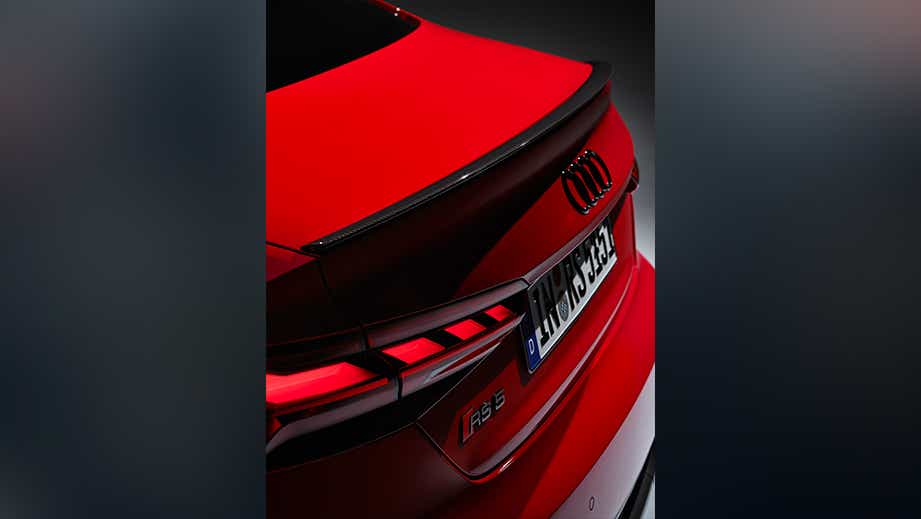 rear view of a Naldo Grey Audi RS5