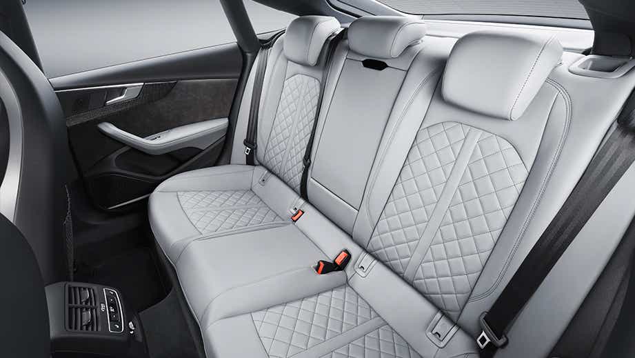 rear seats of an Audi S5 Sportback