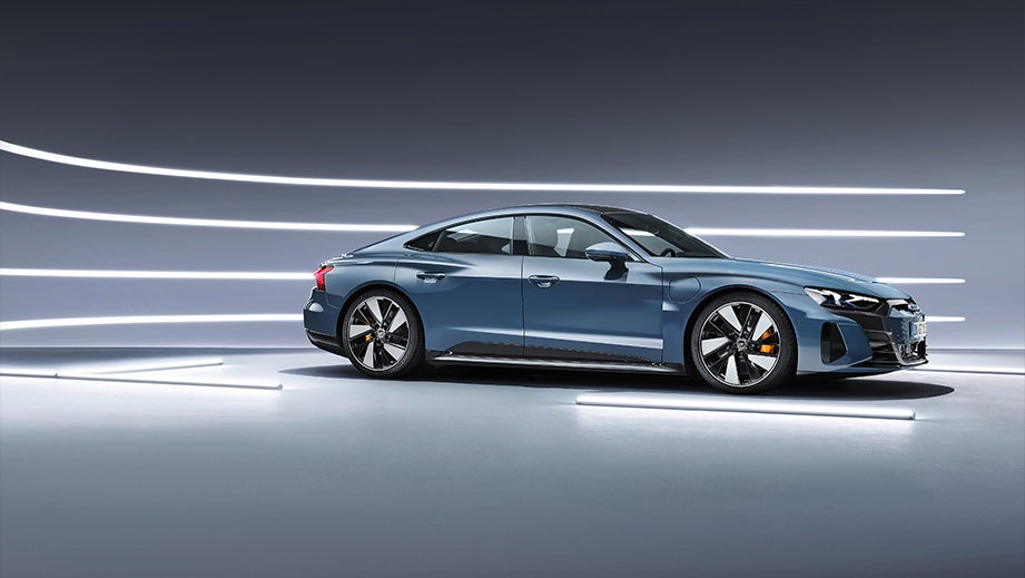 side profile of an Audi e-tron GT