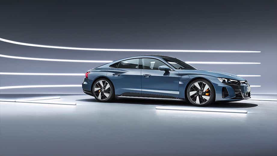 side profile of an Audi e-tron GT