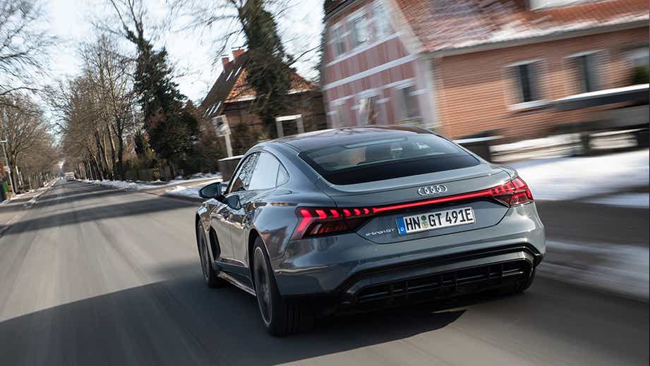 rear view of a Audi e-tron GT