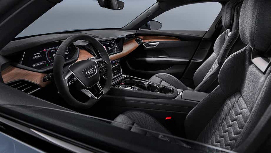 interior dashboard view of an Audi e-tron GT