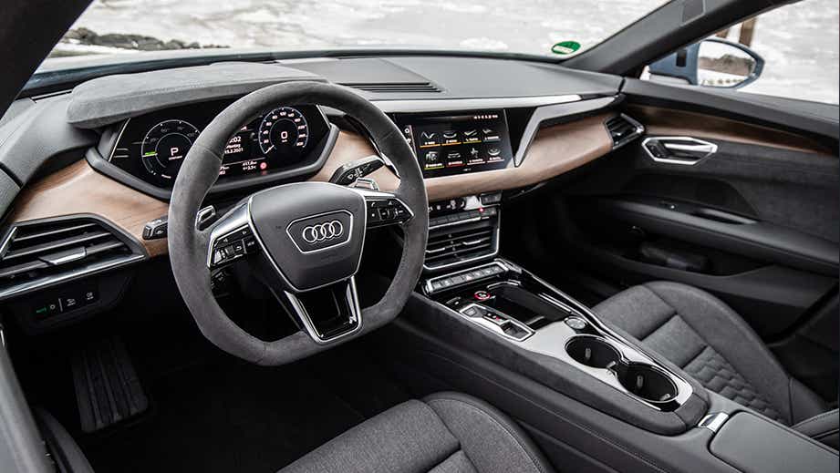interior dashboard of an Audi e-tron GT