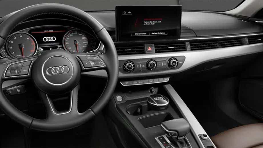 interior dashboard of an Audi A4