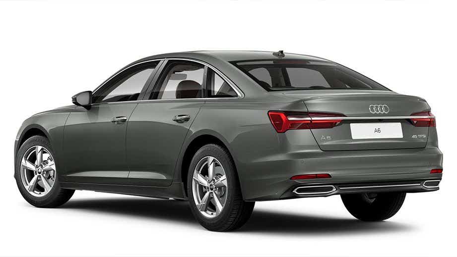 rear three-quarter view of an Audi A6
