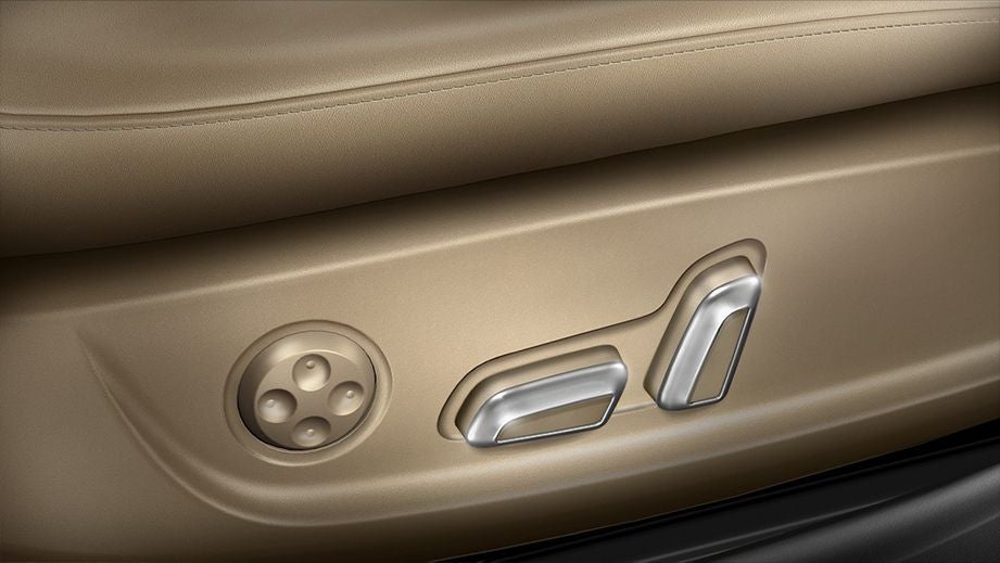close-up of a seat adjustment control in an Audi A6