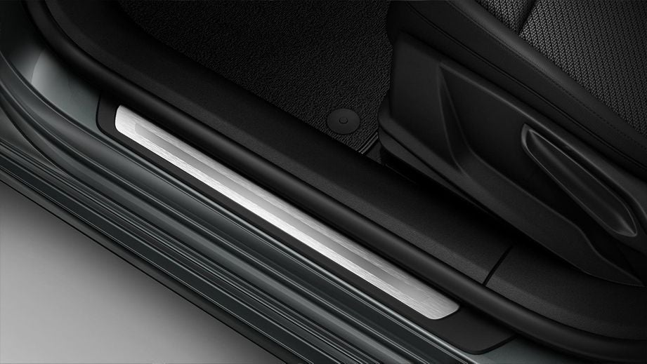 Close-up of door sill area of an Audi A6