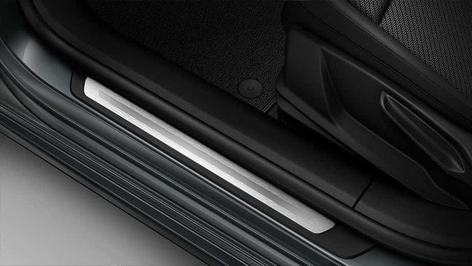 Close-up of door sill area of an Audi A6