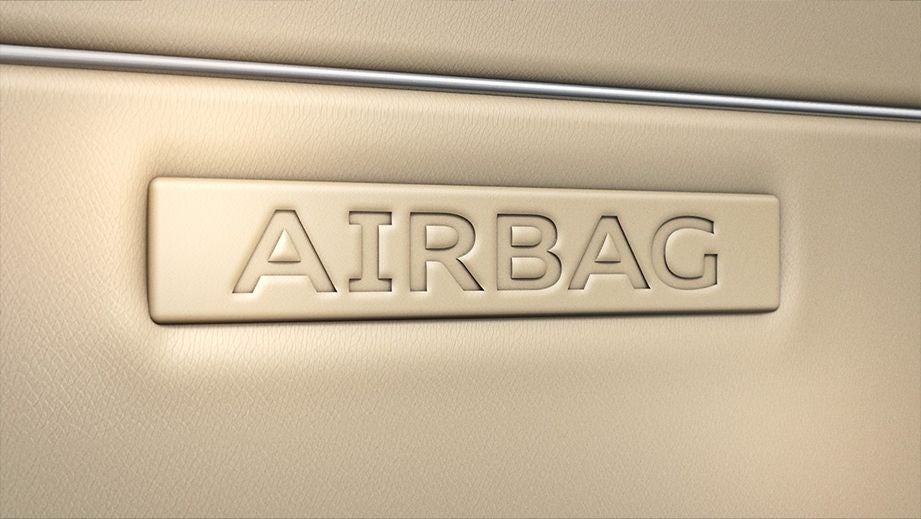 close-up of dashboard airbag cover of an Audi A6