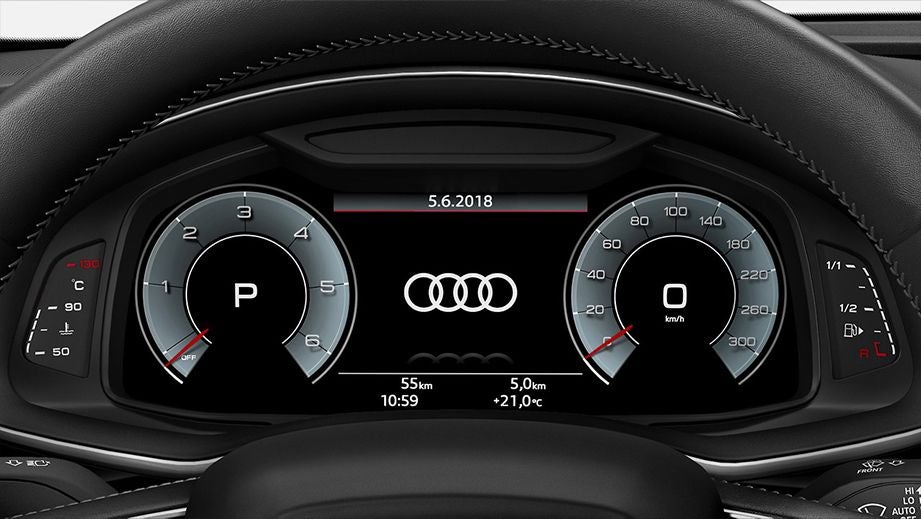 Dashboard display of a Audi A6