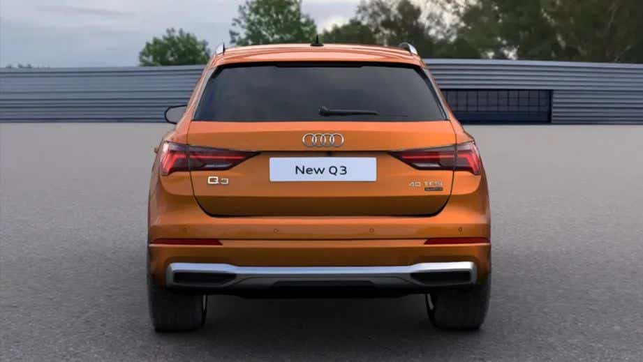 Rear view of a Audi Q3