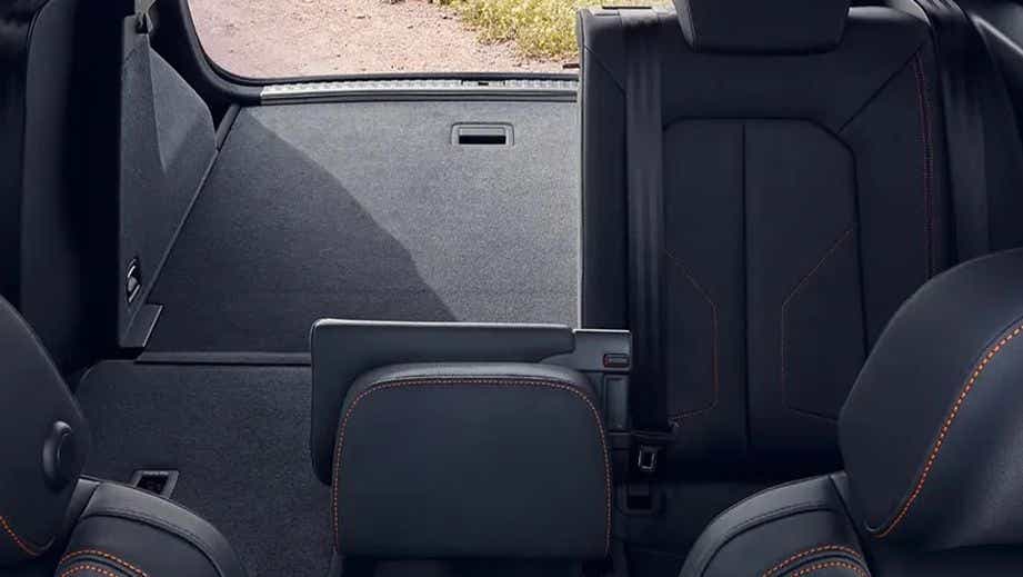 Rear seat and cargo area of an Audi Q3