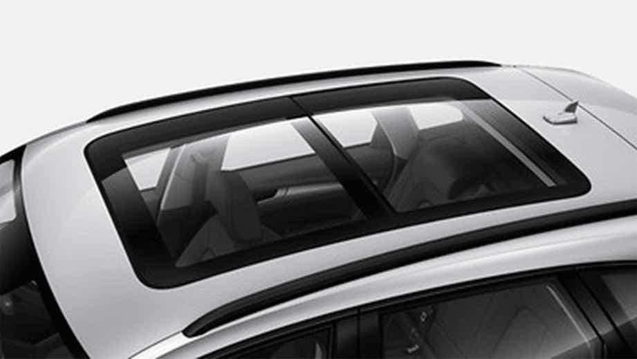 sunroof view of an Audi Q5