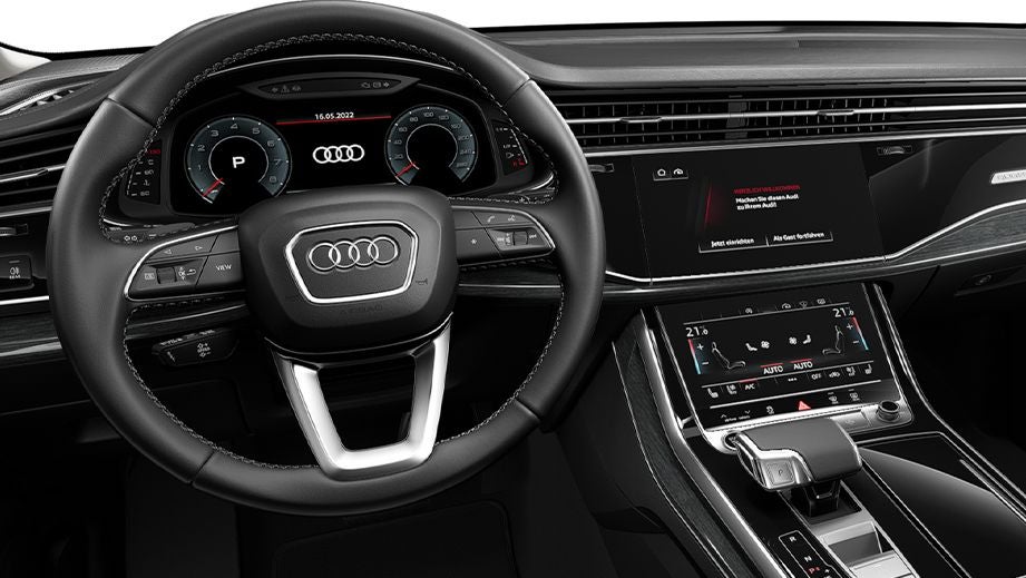 interior dashboard of an Audi Q7 2022-2023