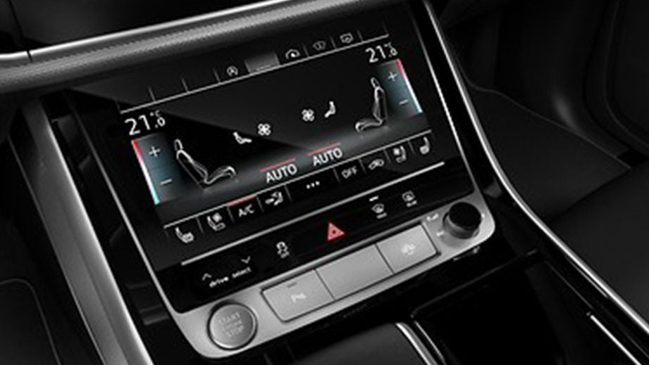 interior dashboard climate control of an Audi Q8 2020-2023
