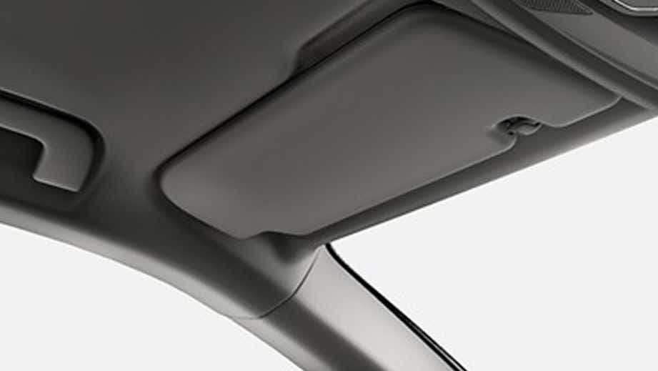 interior headliner and sun visor area of an Audi Q8 2020-2023