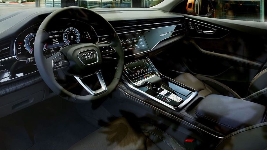 interior dashboard of an Audi Q8 2020-2023