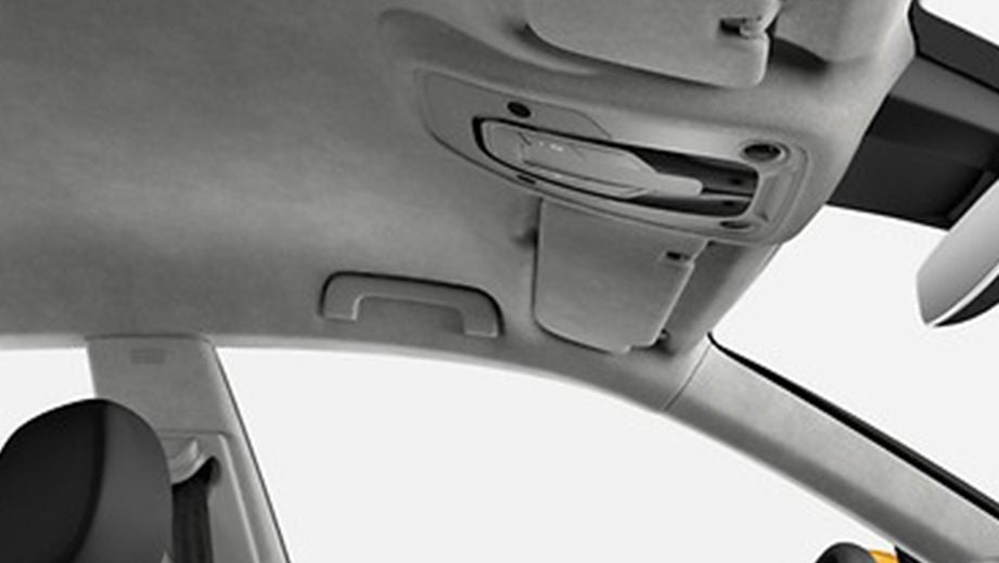 interior ceiling and sun visor view of an Audi Q8 2020-2023