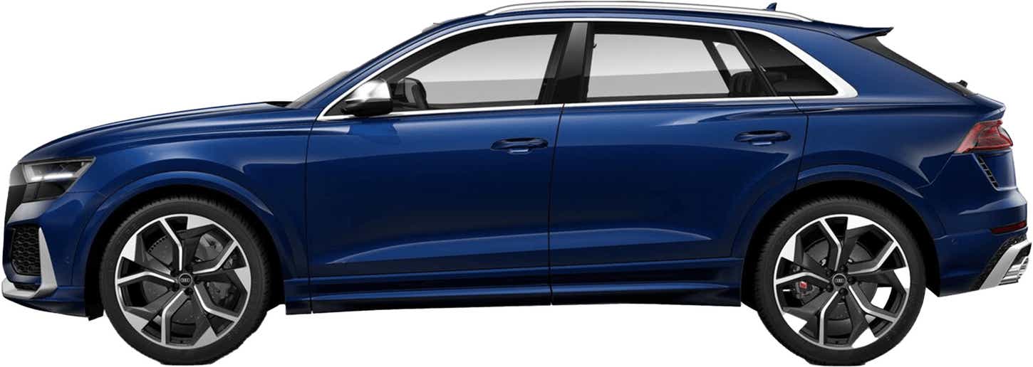 side profile of an Audi RS Q8