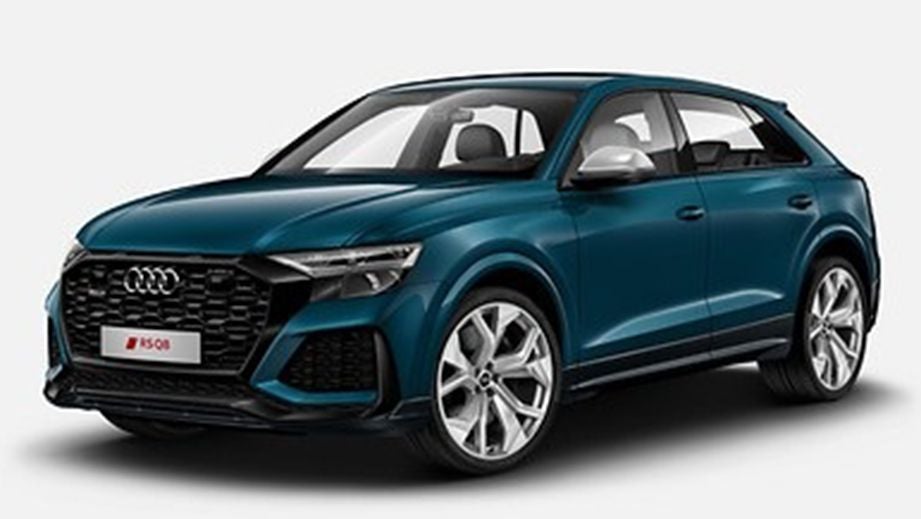 front three-quarter view of an Audi RS Q8