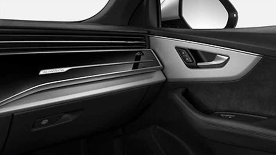 Front passenger interior door panel of an Audi RS Q8