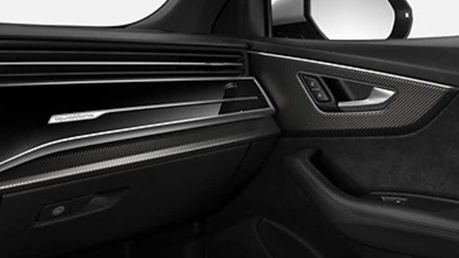 front passenger interior view of an Audi RS Q8