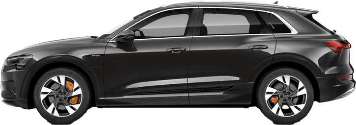 side view of an Audi e-tron