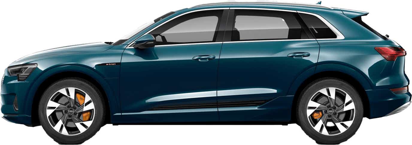 side view of an Audi e-tron