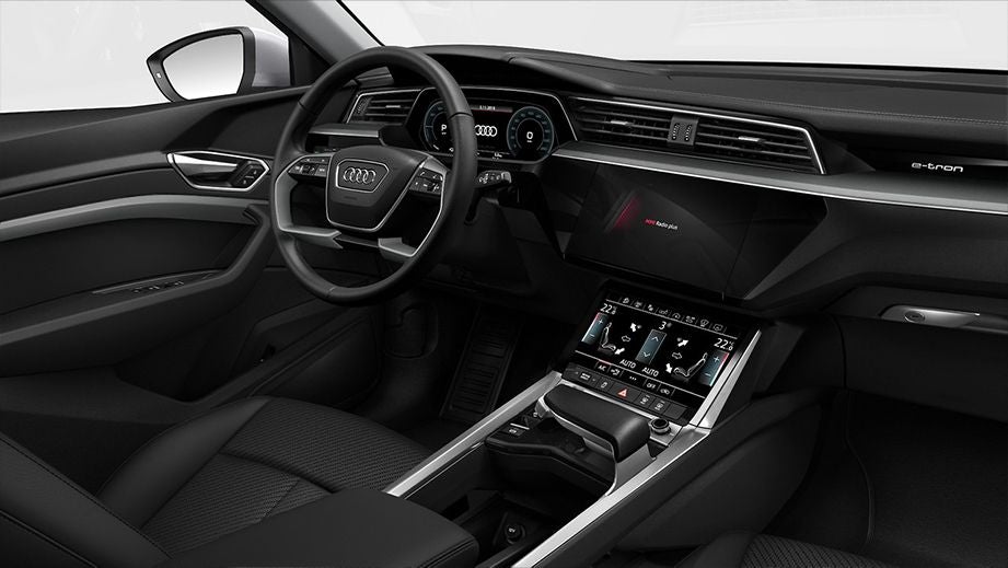 interior dashboard of an Audi e-tron