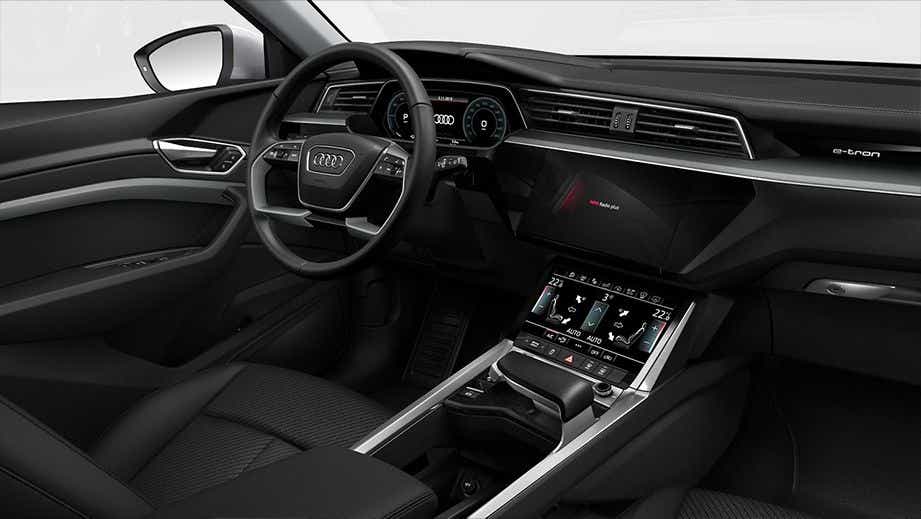 interior dashboard of an Audi e-tron