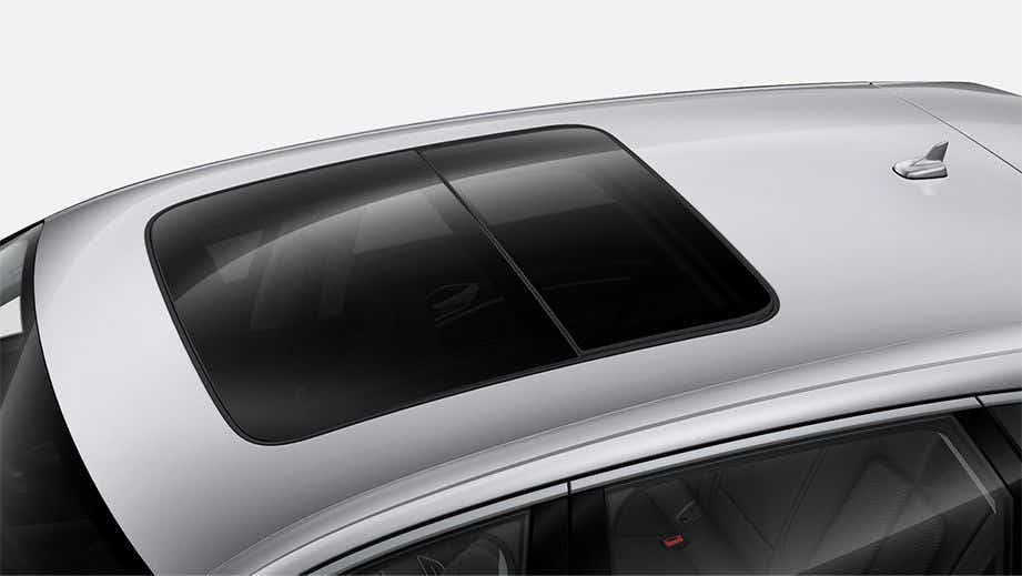 Sunroof view of an Audi e-tron
