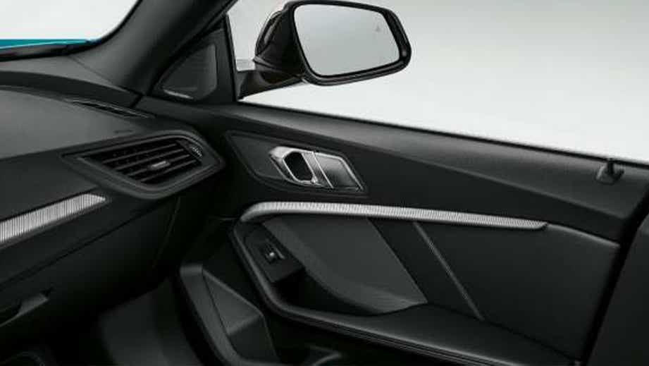 passenger-side interior door panel of a BMW 2 Series
