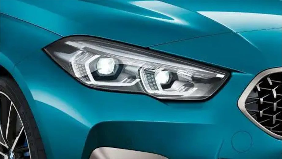 headlight close-up of a BMW 2 Series