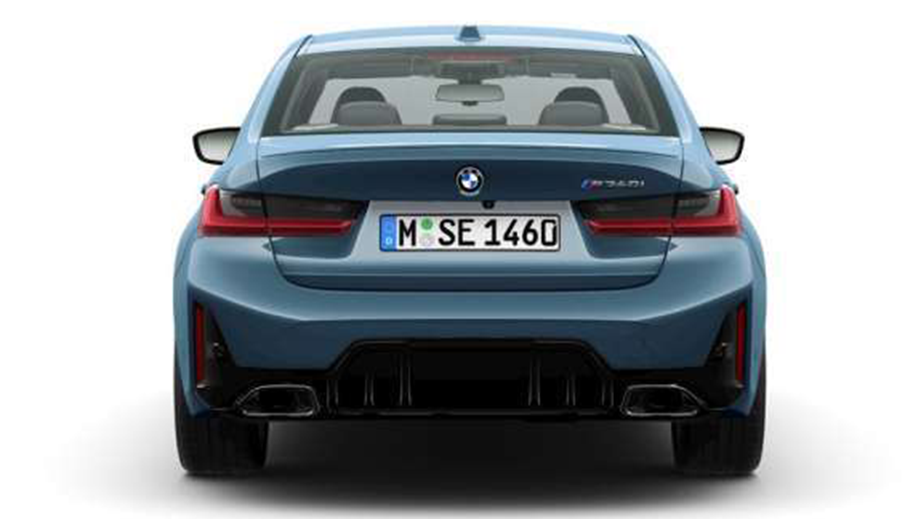 Rear view of a BMW 3 Series