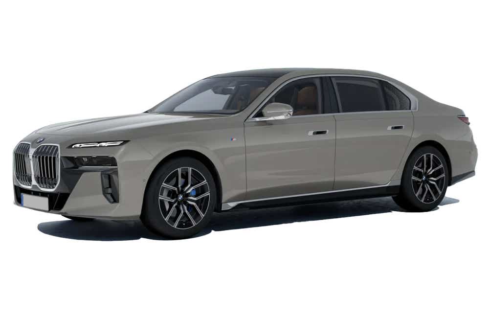 Front side view of a BMW 7 Series