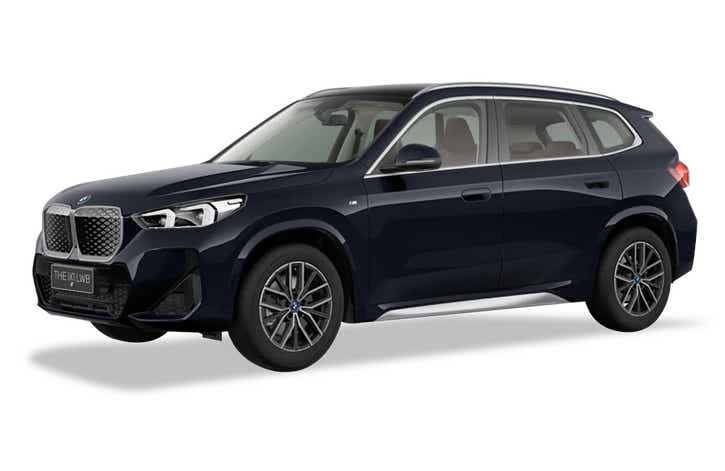 front three-quarter view of a BMW iX1