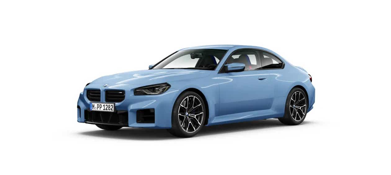front three-quarter view of a BMW M2