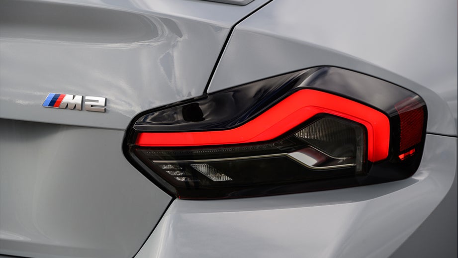 Taillight close-up of a BMW M2